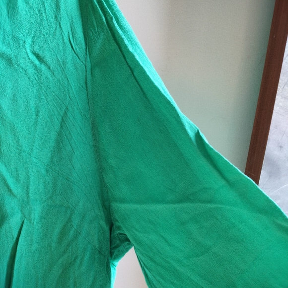 Plus Size Mint Peplum Top - Picture 8 of 11